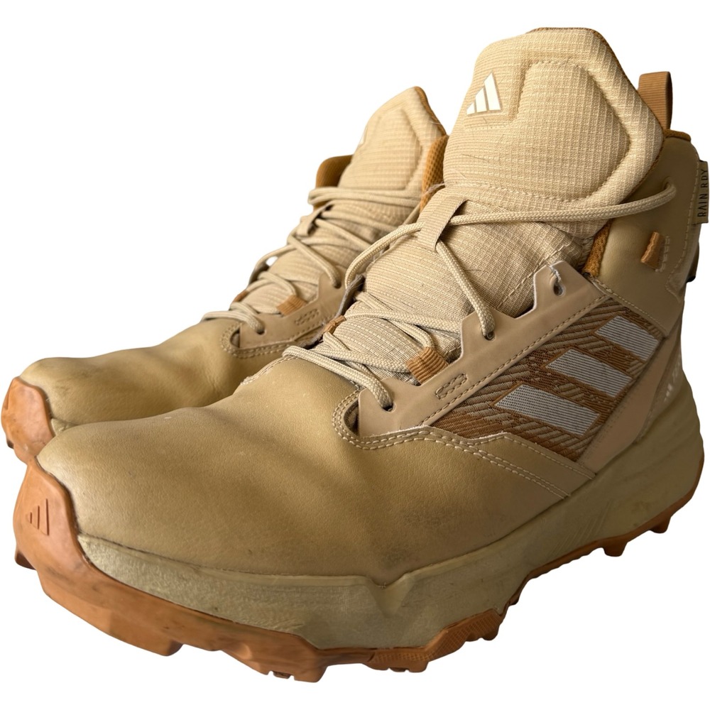 Adidas Terrex Unity Leather Mid Rain.RDY Waterproof Hiking Boot Men's 12 Beige
